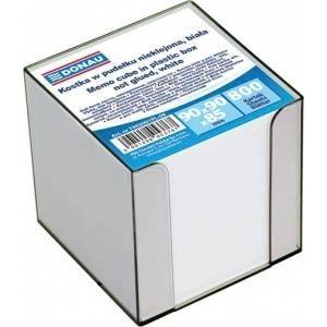 DONAU NOTEBOOK CUBE IN DONAU FEEDER 95X95X95MM WHITE