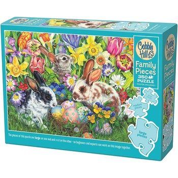 Cobble Hill Пъзел Cobble Hill от 350 XXL части - Великденски зайчета (47009)