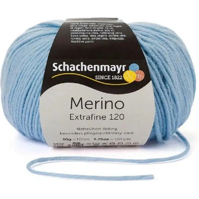 Schachenmayr Merino extrafine 120 Světle modrá 152