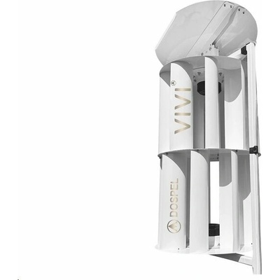 Dospel Hybridní turbína VIVI 25 W + akumulátor 7,5 Ah 12 V s regulátorem, bílá barva