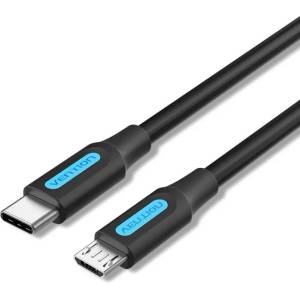Vention Кабел Vention USB 2.0 Type-C (M) към Micro USB (M), 0.5m, екраниран, 480Mb/s - COVBD (COVBD)