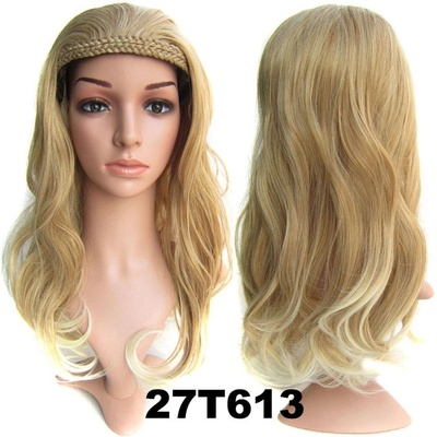 Girlshow Poloparuka 3/4 paruka s čelenkou z pletených vlasů odstín 27 T 613