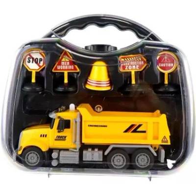 Man Yuk Toys Детски самосвал с пътни знаци - 22 см (98-211b)