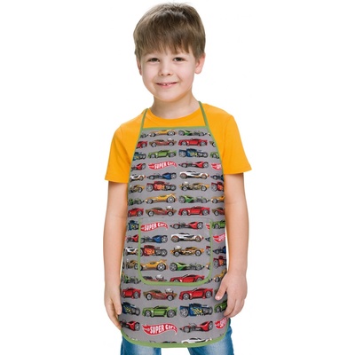 Bellatex Dětská zástěrka Formule šedá 37x47cm