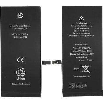 Image 1 of Prio Батерия за Apple iPhone 7 Plus, 2900 mAh, включена монтажна лента (13094)