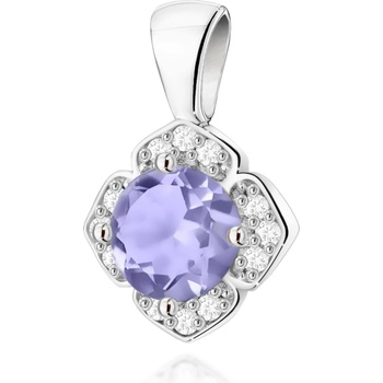 Blink Blink Zlatý prívesok s diamantami a Tanzanitom 4330BAmB