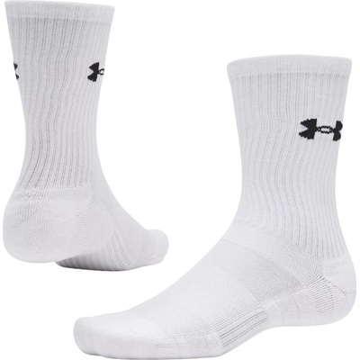 Under Armour ponožky Performance Cotton 3p Crw White/White/Ultimate Black