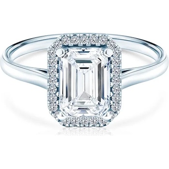 Image 1 of SAVICKI Годежен пръстен Savicki: бяло злато. бял топаз. диаманти