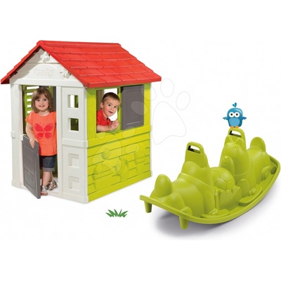 Smoby set domeček Nature a houpačka Tuleň 310069-6