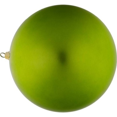 DECOLED Velká vánoční ozdoba zelená lesklá 40 cm plastová koule