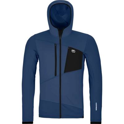 Ortovox Мъжко вълнено яке Ortovox Fleece Grid Hoody Fleece jacket - Blue Nunatak - размер XL (005-5246-1014)