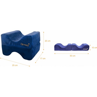 QMED Ortopedický polštář mezi kolena KNEE & LEG