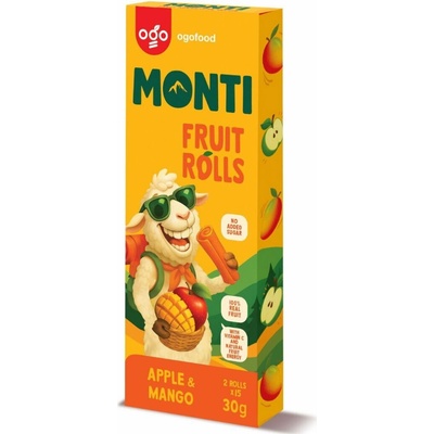 Svět plodů Monti ovocná trubička jablko & mango 30 g