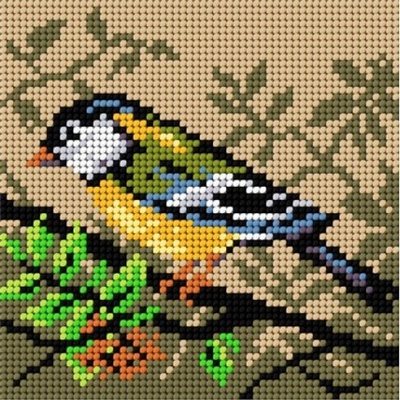 Předloha vyšívací Ptáček 2 15x15cm – Zboží Dáma