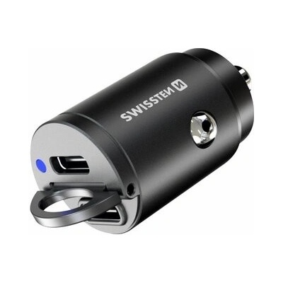 Autoadaptér SWISSTEN 20111800 Nano 30W Black