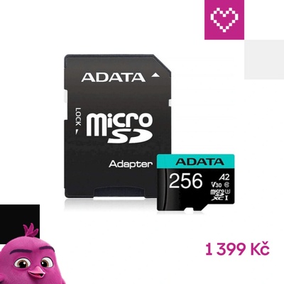 ADATA MicroSDXC 256 GB AUSDX256GUI3V30SA2-RA1