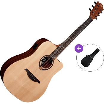 LÂG GUITARS T70DCE Basic SET Natural Satin Електро-акустична китара Дреднаут