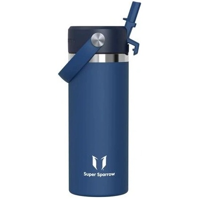 Super Sparrow termohrnek z nerezové oceli 500 ml modrá