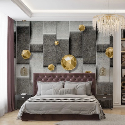 Art gift Фототапет златен абстракт