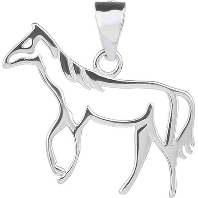 Steel Edge Stříbrný přívěsek kůň + řetízek 305336004
