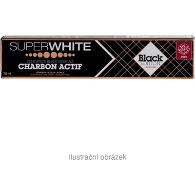 Superwhite bělicí s aktivní uhlím black 75 ml