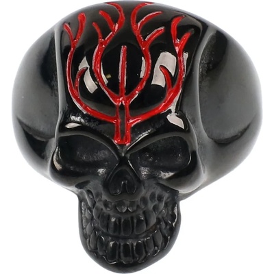 ETNOX Пръстен ETNOX - Black Skull - SR1423B