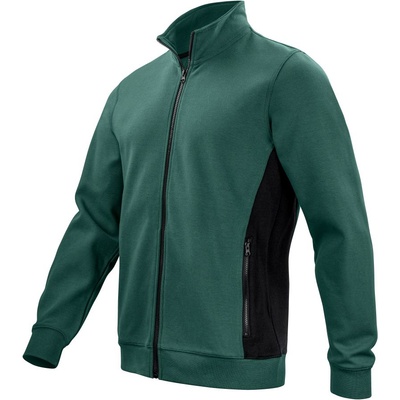 ProJob 2129 SWEATSHIRT FULL ZIP/Мъжки суичър с цип Doubleface, здрав, тъмнозелен, 3XL (64212907413)