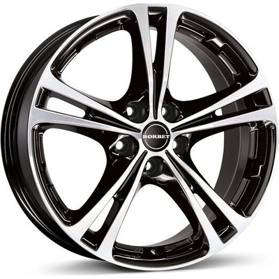 Borbet XL 7,5x17 5x112 ET35 black polished – Zboží Mobilmania