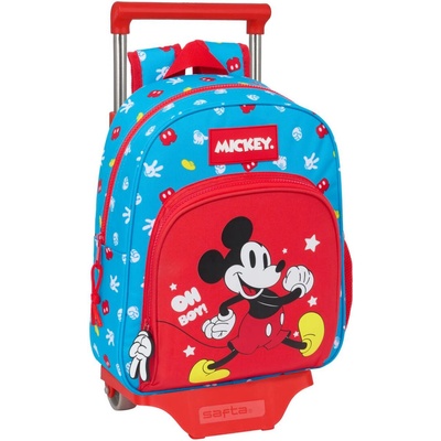 Mickey Mouse Clubhouse Училищна чанта с колелца Mickey Mouse Clubhouse Fantastic Син Червен 28 x 34 x 10 cm