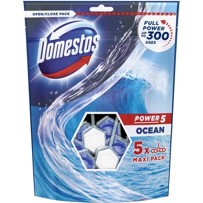 Domestos Power 5 Ocean WC bloky 5 x 50 g – Hledejceny.cz