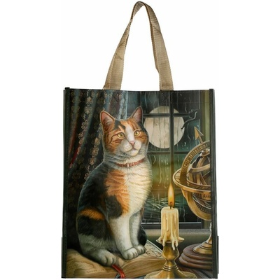 Nákupná taška s mačkou a sviečkou design Lisa Parker