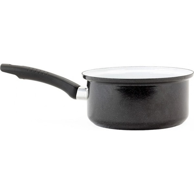 BELIS SFINX Smaltovaný rendlík s držadlem 14 cm 0.8 l STANDARD černý 22114-078000E5