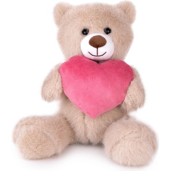 Image 1 of Amek Toys ПЛЮШЕНО МЕЧЕ С РОЗОВО СЪРЦЕ 28 СМ БЯЛО/БЕЖОВО