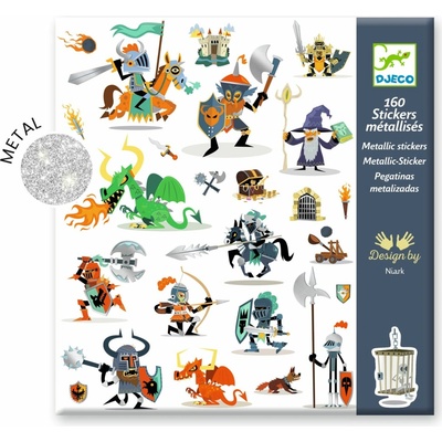 Djeco SAMOLEPKY DRSNÍ RYTIERY 160KS