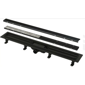 Alcadrain Комплект душ канал с капак Alca APZ19 Черен Simple 85 см (APZ19BLACK-850)