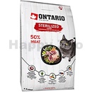 Krmivo pro kočky Ontario Cat Sterilised Lamb 6,5 kg