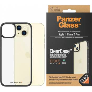 Panzer Калъф PanzerGlass - ClearCase D3O, iPhone 15 Plus, черен (5711724011788)