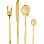 Premier Housewares Прибори за хранене 16 бр. от неръждаема стомана в златисто Avie - Premier Housewares (0922618)