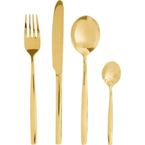 Premier Housewares Прибори за хранене 16 бр. от неръждаема стомана в златисто Avie - Premier Housewares (0922618)