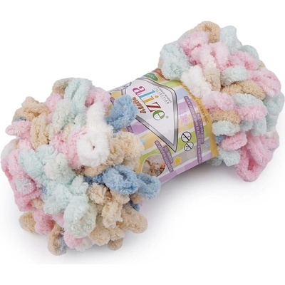 Pletací příze Alize Puffy color 100 g Varianta: 25 (6523) multikolor, Balení: 1 ks 49453/120177/261690