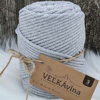 Velká vlna Špagát 3mm Žula