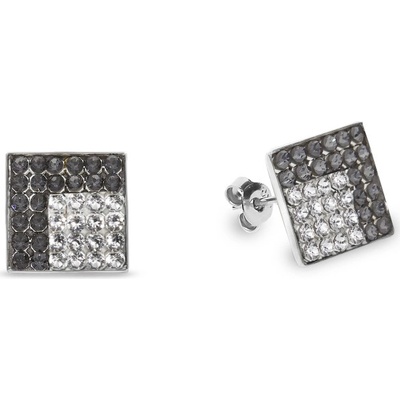 Spark šedé se Swarovski Elements Kingdom Studs KFM6SNC Silver Night