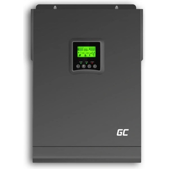 GREEN CELL Соларен инвертор Off Grid конвертор с MPPT конролер и соларно зарядно 48VDC 230VAC 3000VA / 3000W чиста синусоида GREEN CELL (GC-INV-48V-3000W-INVSOL04)