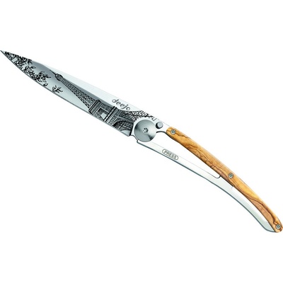 Deejo 1AB101 37g mirror Eiffel Tower olive wood