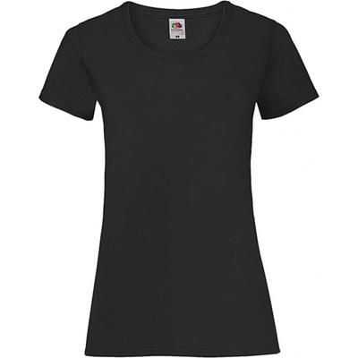 Fruit of the Loom Ladies Valueweight T černá