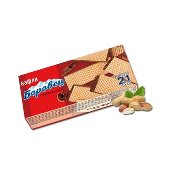 Image 1 of Боровец Вафла "Боровец" 21 бр. с фъстъчен крем 480 гр