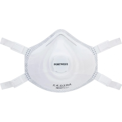 Portwest premium ffp3 p305 / Респиратор с клапан, 5 броя в опаковка (p305whr)