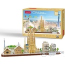 CubicFun 3D puzzle CityLine panorama Bracelona 186 ks