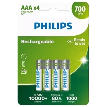 Philips R03B4A70/10 ELEMENTS FUSIBLE AAA 700 mAh 4-BLISTER (R03B4A70/10)