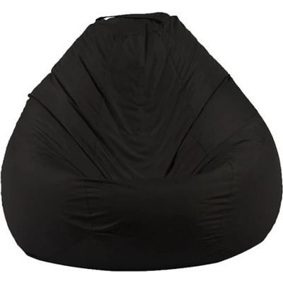 Pufrelax Пуф круша 520л. , Nirvana Gigant - Teteron Black, За открито, Перящ се калъф, Пълнеж от Полистиролни перли (PUF-G-NGG-TEX-BL)